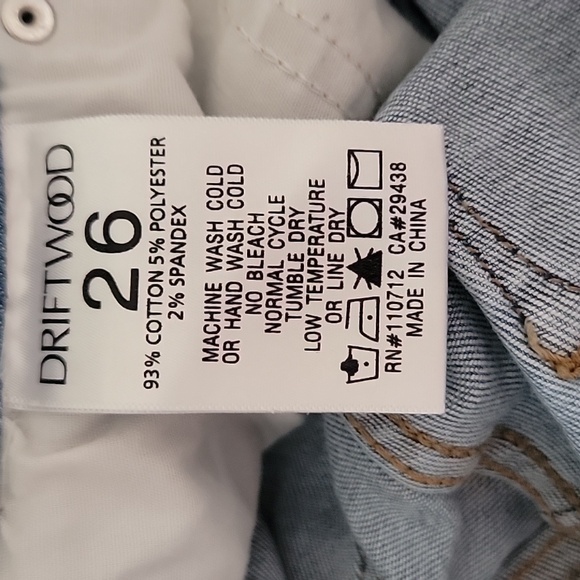 DRIFTWOOD JACKIE HIGH RISE EMBROIDERED SKINNY JEANS DENIM PANTS - Picture 7 of 7